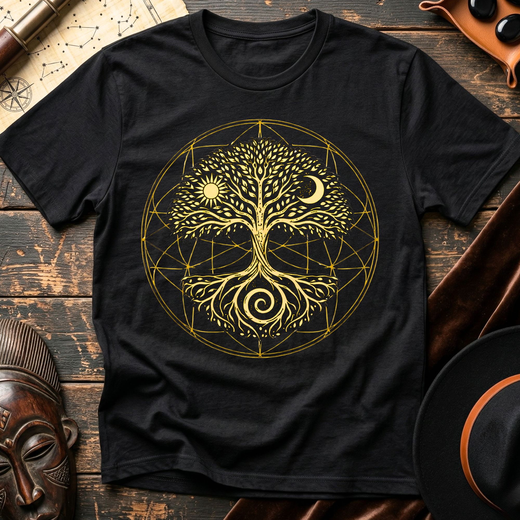 Root, Sun, Moon Tree T-Shirt