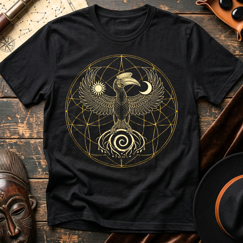 Sun, Moon, Hornbill T-Shirt