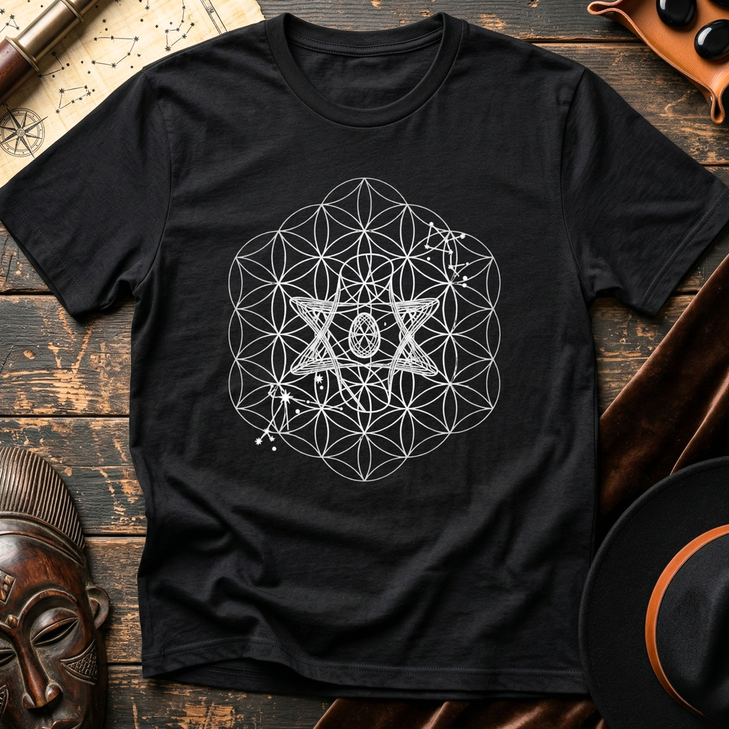 Silver Flower of Life T-Shirt