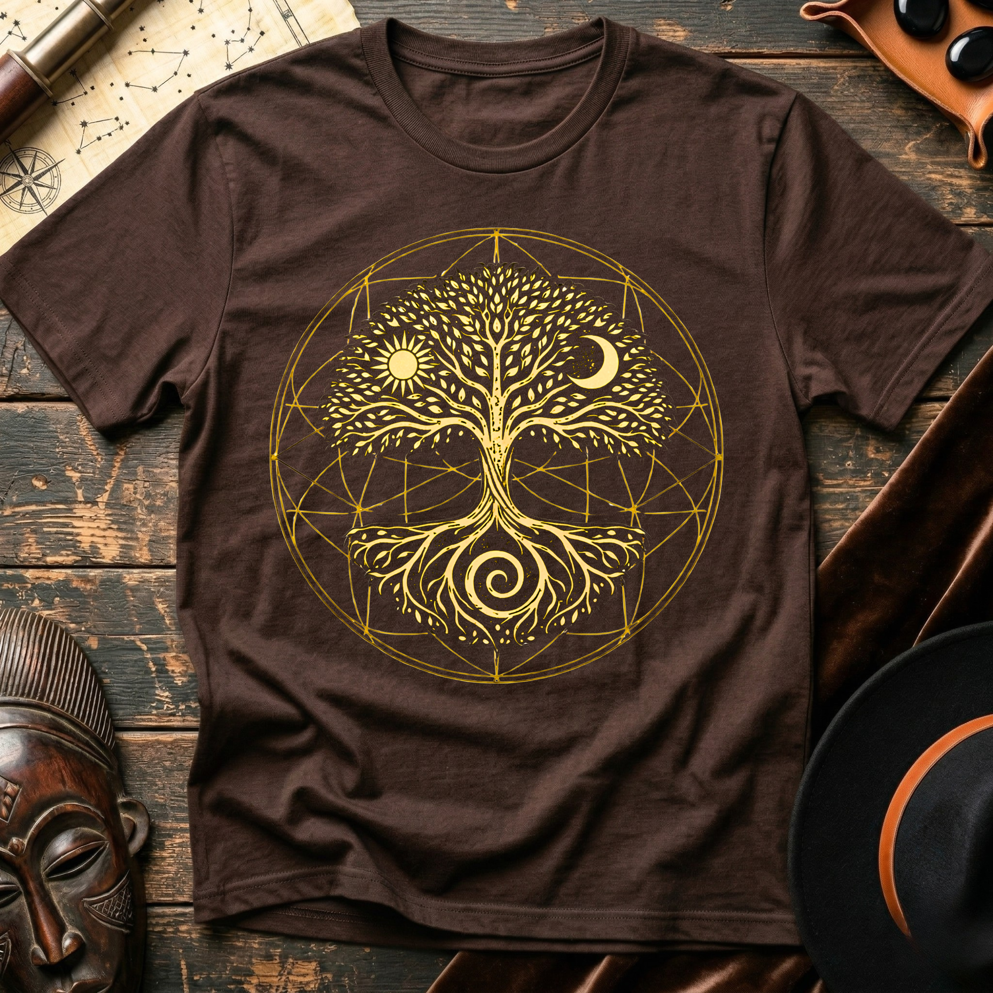 Root, Sun, Moon Tree T-Shirt