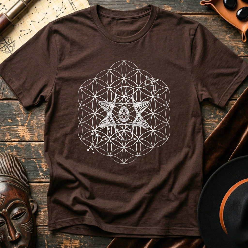 Silver Flower of Life T-Shirt