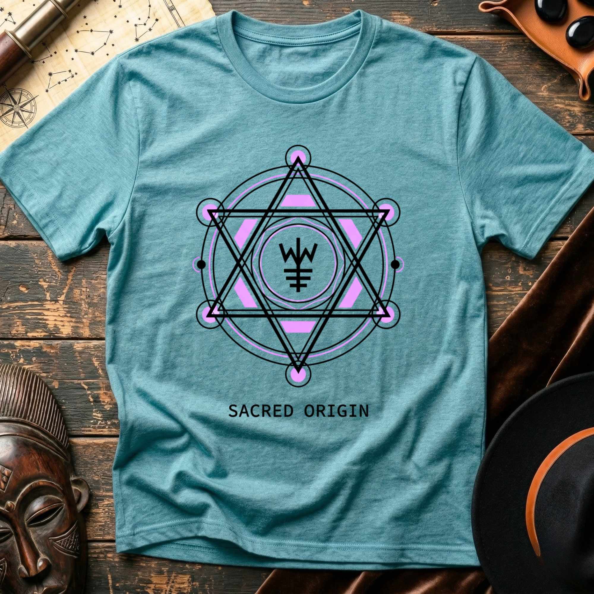 Sacred Origin Magenta T-Shirt