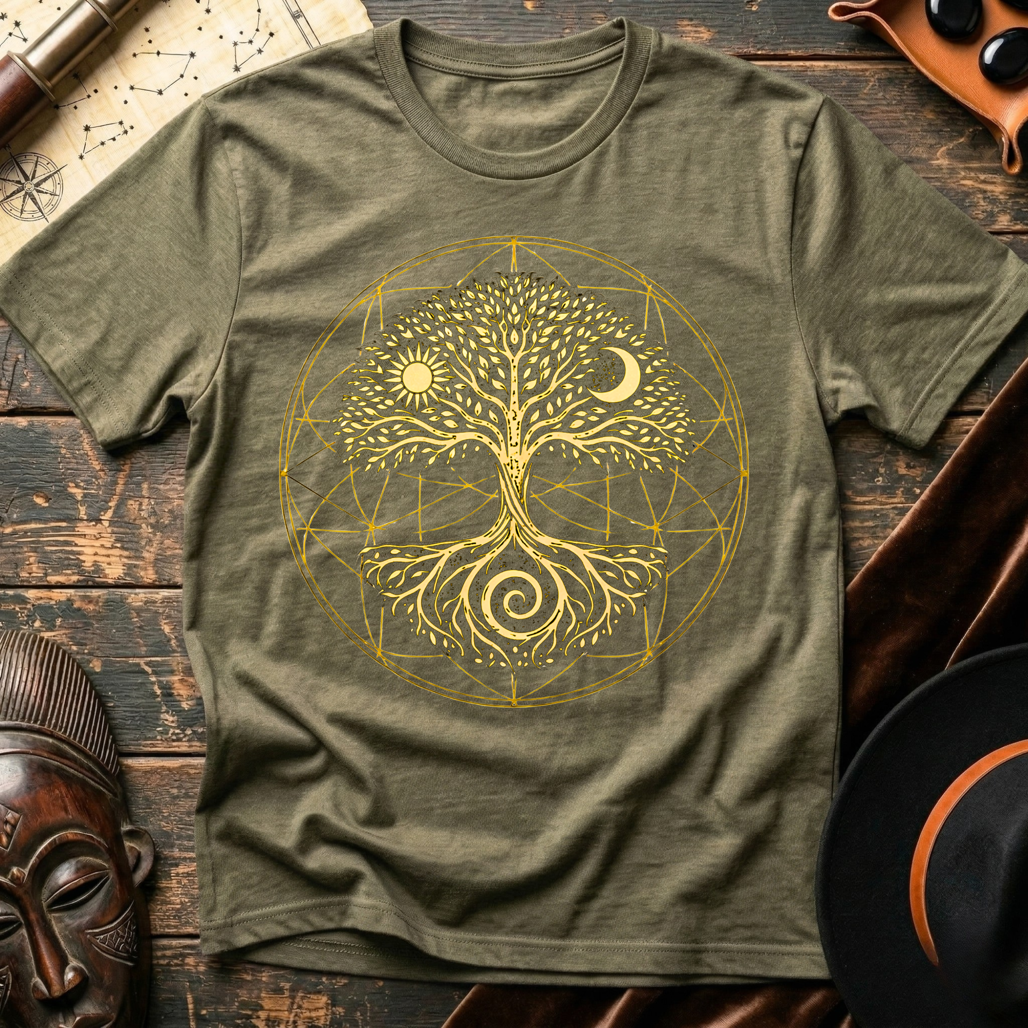 Root, Sun, Moon Tree T-Shirt