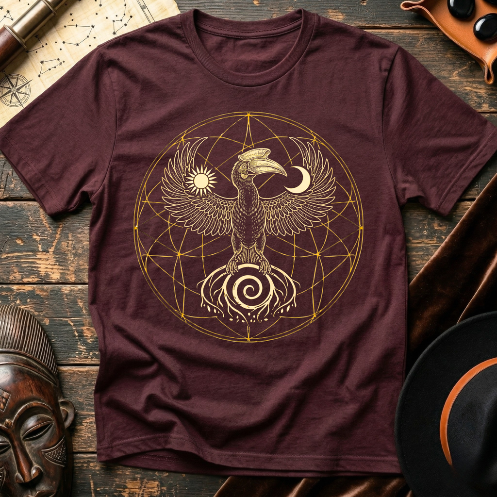Sun, Moon, Hornbill T-Shirt