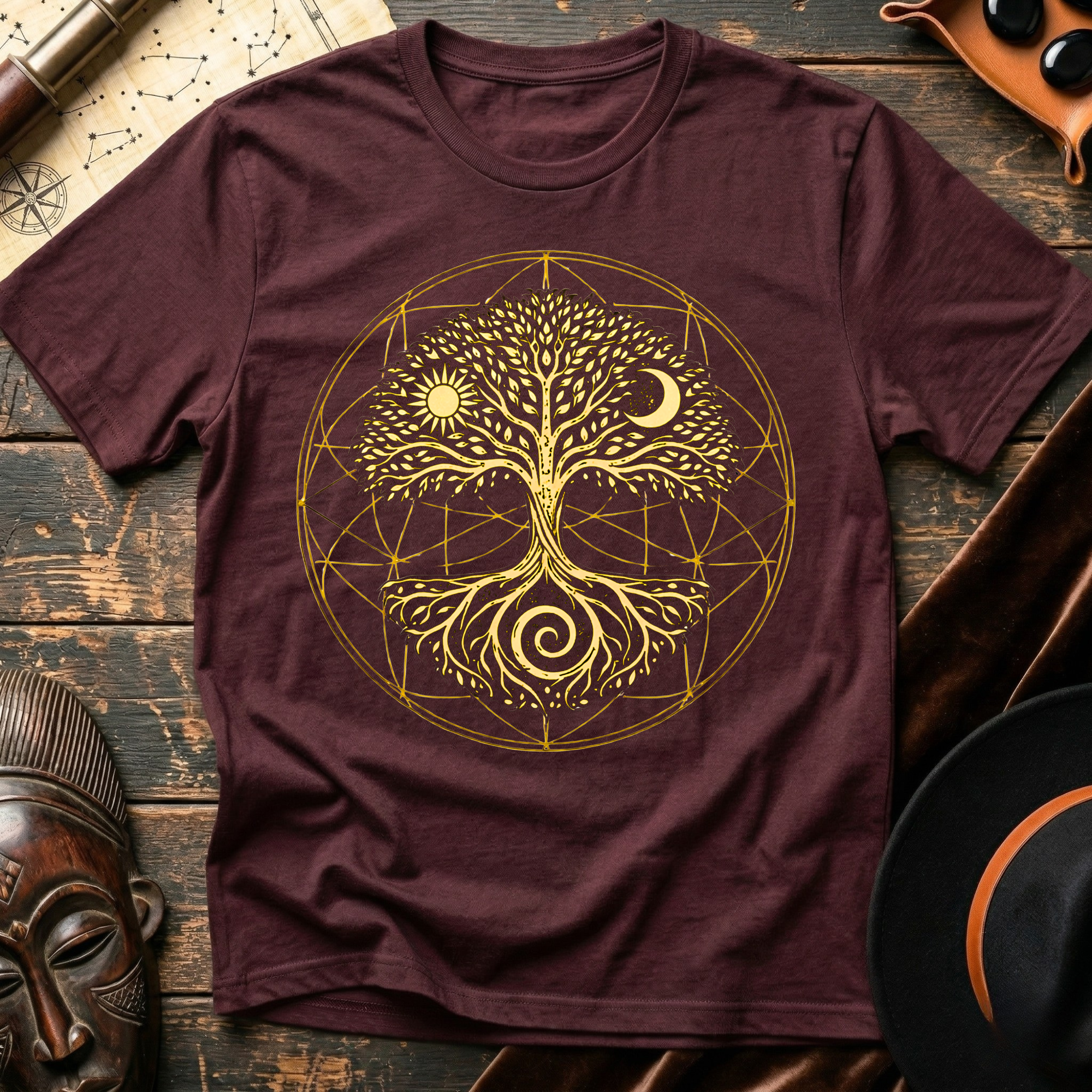 Root, Sun, Moon Tree T-Shirt