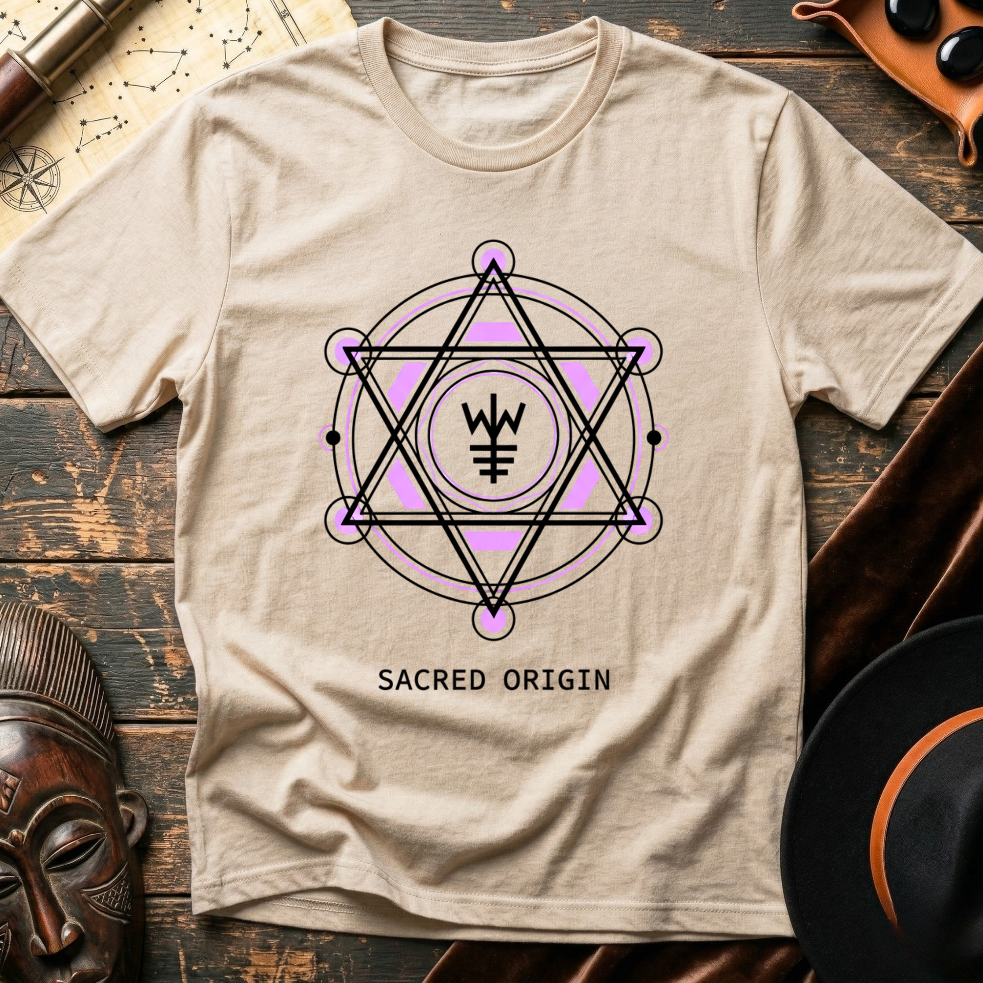 Sacred Origin Magenta T-Shirt