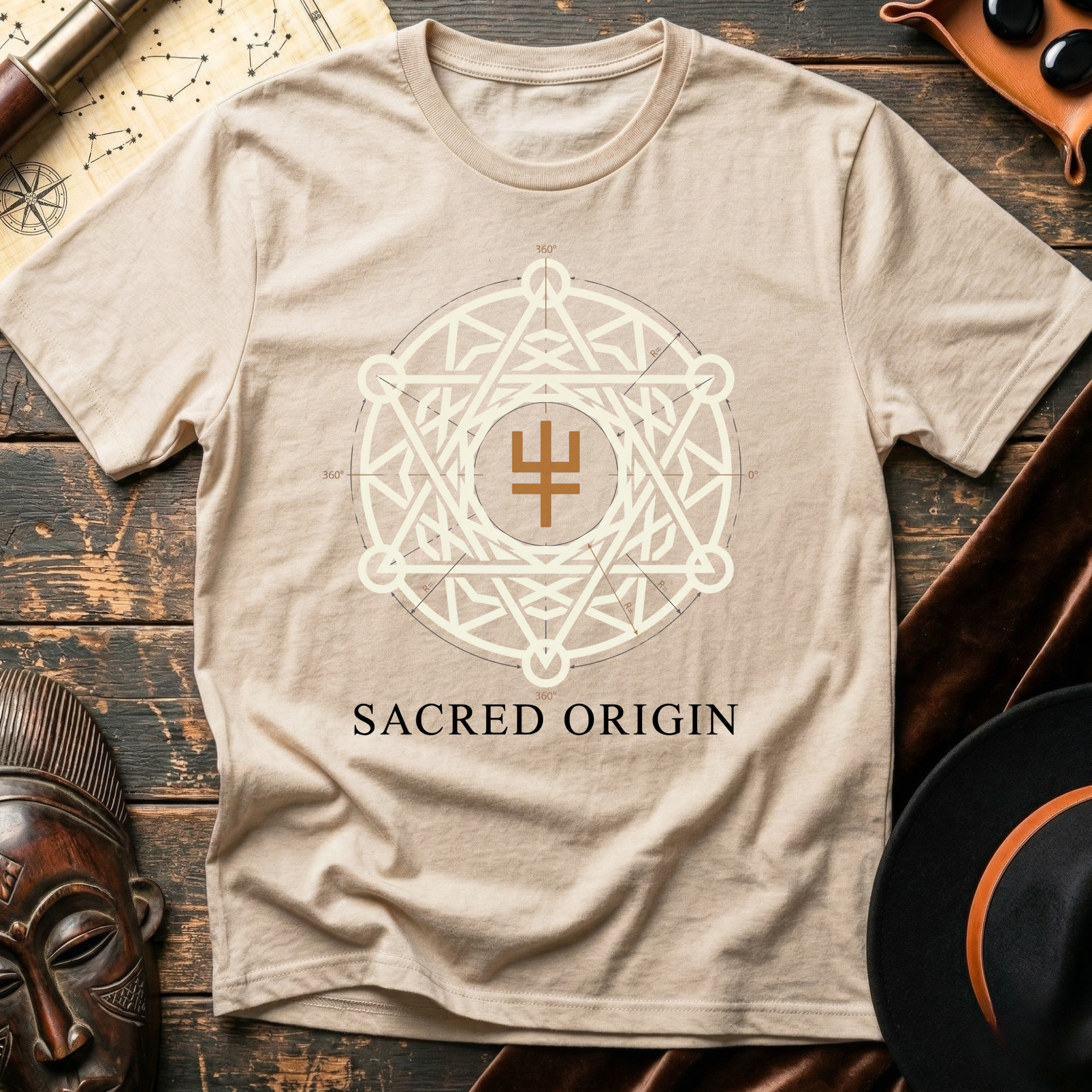 Sacred Origin Cream T-Shirt