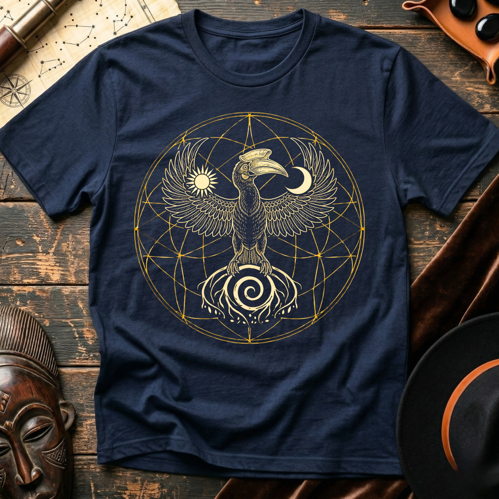 Sun, Moon, Hornbill T-Shirt