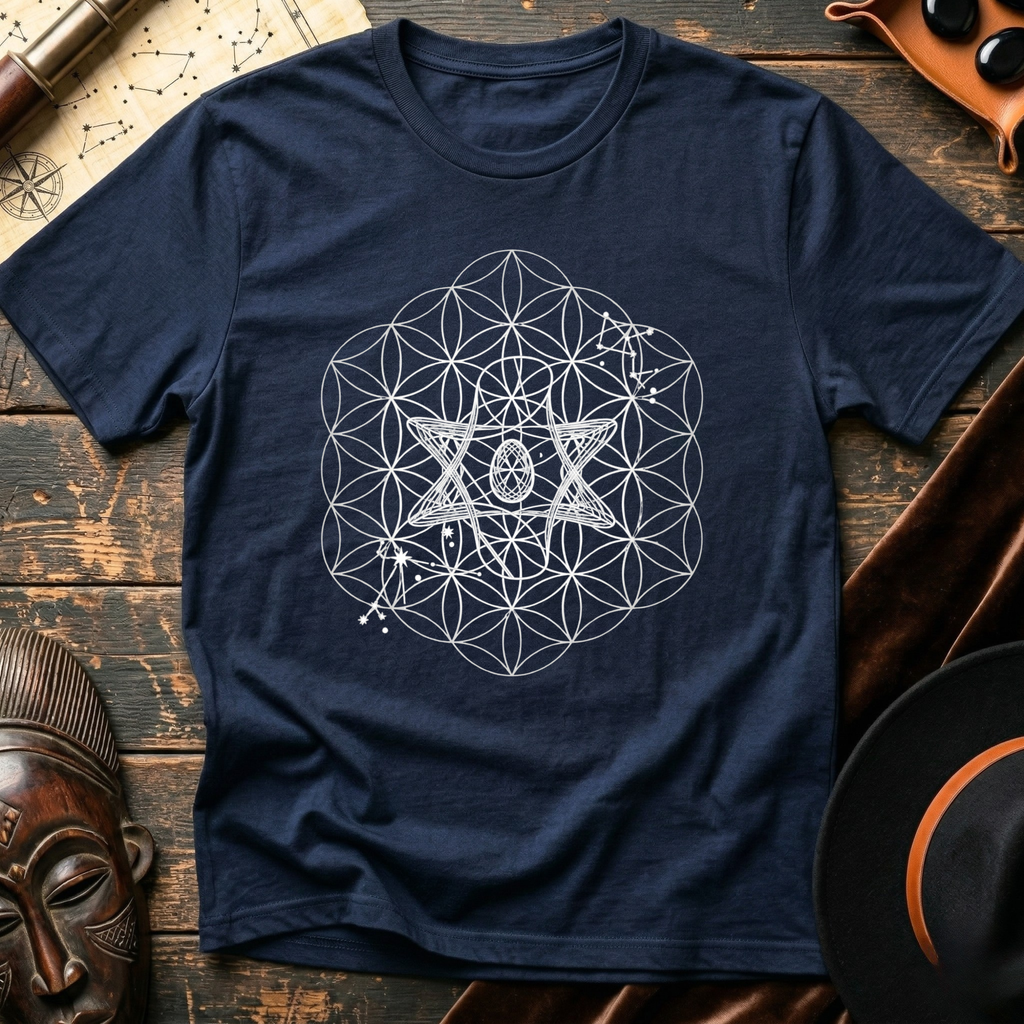 Silver Flower of Life T-Shirt