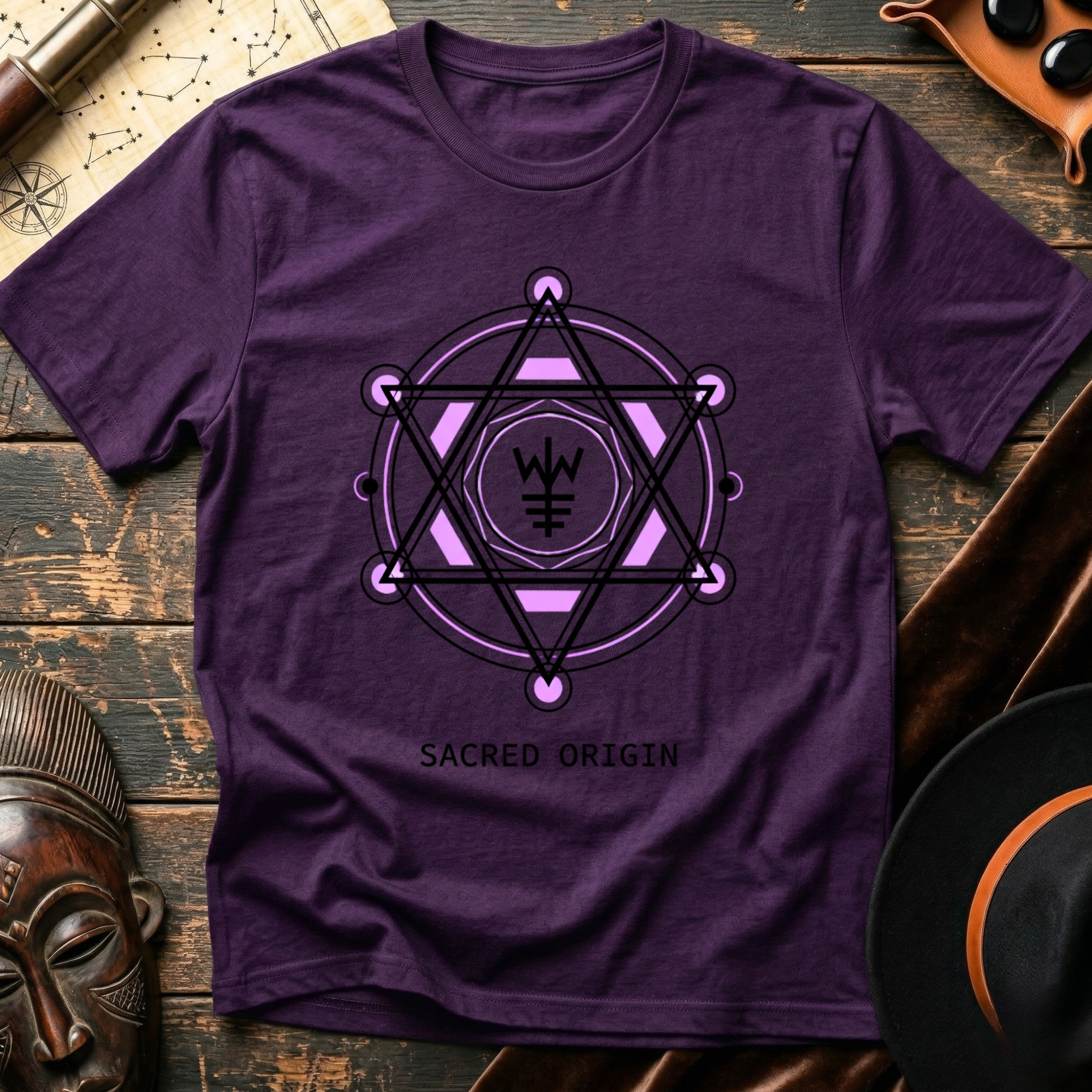 Sacred Origin Magenta T-Shirt